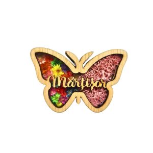 Fluture cu flori licheni si mesaj